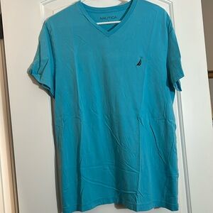 Nautica v neck performance large blue